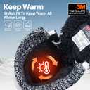FREE SOLDIER Women's Waterproof Winter Cold Weather Snow Boots for Women Outdoor Fashion Duck Boots Comfortable Insulated(Black, Size 10) 
