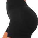 Unthewe Womens Seamless Gym Shorts 4.5" | High Waisted, Deep V Back, Scrunch Butt, Athletic Biker Shorts for Workout Yoga Running Fitness, M