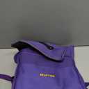 CRAFTISS Crochet Bag Yarn Storage - Christmas Gift - Durable Canvas Yarn Bag for Crochet Accessories  Backpack Organizer with Knitting Accessories Pockets and USB Cable (Violet)