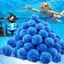 Pool Filter Balls 5.5LB for Sand Filter System, Replace 180 lbs Sand, Heavy Duty Pool Filter Media Balls, Ultra Fine Filtration, Reusable & Washable, for Large Swimming Pools & Pumps