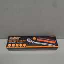 HORUSDY 3/8" Drive 90-Tooth Flex Head Ratchet Handle, 180° Adjustable CR-V Ratchet with Quick Release & Reversible Switch, 4° Swing Arc Socket Wrench for Automotive, Bike & DIY Repair