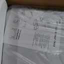 HLPB Folding Table Picnic Table Set, 6 ft Camping Table with 2 Benches, Outdoor Indoor Portable Folding Furniture for Working Meeting Party, Camping, Picnic, Weddings w/Handle and Safety Locks, White