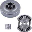325-7T Chainsaw Sprocket Clutch Drum Kit for Poulan Models PP5020AV PP4818A 358350981 Replacement Parts Metal Assembly with Needle Bearing