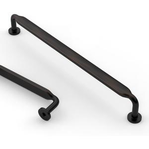 Asidrama 10 Pack 10 Inch(254mm) Oil Rubbed Bronze Kitchen Cabinet Handles, Cabinet Pulls Kitchen Cabinet Hardware for Cupboard Drawer Pulls (10" Hole Center)