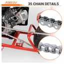 35 Chain with Mini Bike Chain Tensioner 140 Links Replacement for Coleman CT100U CC100X Baja Doodlebug DB30 Motovox MBX10 MBX11 MMB80 Minibike Predator 79cc 97cc 100cc Engine Powersports Parts