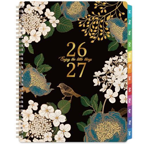 Planner 2026-2027 - Academic Planner 26-27, Jul.2026 - Jun.2027, 8" x 10", 2026-2027 Planner Weekly Monthly with Colorful Tabs, Twin-wire Binding, Back Pocket