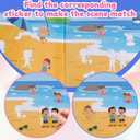 2 x 10 sticker books focusing on potential development stickers children's enlightenment baby early education book sticker book suitable for children aged 2-5 years old DIY stickersLife scenes