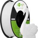 PLA Filament 1.75mm, Neatly Wound 3D Printer Filament 1kg Spool (2.2lbs), High-Speed Printing, Dimensional Accuracy 0.02mm, Strong Toughness No Warping, Fit Most FDM 3D Printers,White