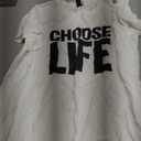 Choose Life TShirt (White, Small)