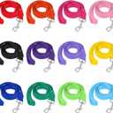 12 Pcs Dog Leash Bulk 5ft Puppy Leashes 12 Colors Dog Training Leashes for Small, Medium Puppy Training, Walking, Camping, Play Backyard