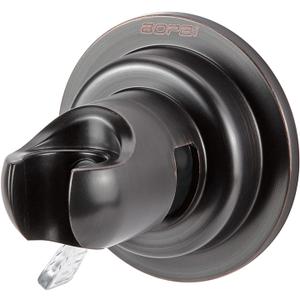 BOPai Suction Shower Head Holder, Relocatable Handheld Showerhead Holder, Fixed Angle - Oil Rubbed Bronze