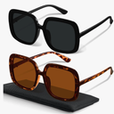 miyya Oversized Polarized Sunglasses Women, Trendy Retro Sun Glasses for Women 2025, Oversized Shades
