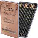 Black Widow Skin Tone Colored Pencils for Adult Coloring Books  12 Soft Core Color Pencils for Portraits and Skintone Artists  Complete Range with Lightfast Ratings