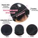 Besteffie Pixie Cut Curly Wave Wigs for Black Women Short Human Hair Wigs With Bangs No Glue Curly Human Hair Wig for Daily and Party Use
