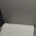 Knee Wedge Pillow 6.3'' for Post-Surgery Recovery-Leg Elevation Support for Sleep Position, Alleviating Lower Back & Hip Pain Enhancing Circulation in Ankles Legs Triangle Pillow with Removable Cover (19.7*14.2*6.3 Inchfor height under 5'3", White & Gray)