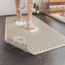Non Slip Bathtub Mat and Shower Mat, Machine Washable Anti Slip Shower Mats for Inside Shower with Suction Cups & Drain Holes