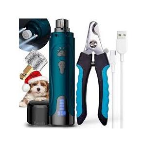 USB Charged Pet Nail Trimmer, Paw Grinder and Clipper Tool for Dogs and Cats