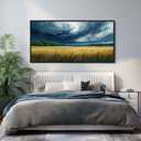 yiijeah Abstract Wall Art for Liiving Room Large Framed Artwork for Walls Mud-brown Canvas Decor Prints Pictures Bedroom Office Home Decor 58x29 Inches