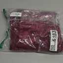 decorUhome Chenille Burgundy Christmas Throw Pillow Covers 20x20 Inch Set of 2, Decorative Soft Couch Pillow Covers Solid Dyed Accent Velvet Farmhouse Neutral Square Pillow Cases for Sofa Living Room (Rhododendron)