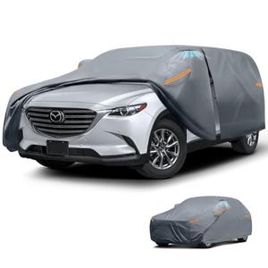 Waterproof Mazda CX-5/CX5(2012-2026) Car Cover with Breathable Vents, [2026 Upgrade] Premium Covers with Cotton Liner and Zipper Door, Sun Rain Snow Dust Uv Protection.(Gift with Towel)