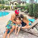 Couples Matching Swimsuit Family Matching Swimwears Dad and Me Matching Swiming Shorts,XL