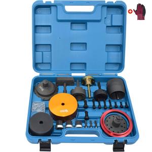 Crankshaft Front Rear Oil Seal Remover Installer Kit, Compatible with BMW N20 N26 N40 N42 N45 N45T N46 N52 N53 N54 N55 Engine (Blue Case)