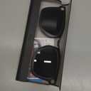 HIBLOKS Polarized Clip-ons for Ray-Ban Meta Wayfarer (RW4008 & RW4012 Large 53-22), Discoloration Clips Compatible with Ray-Ban Meta Wayfarer Gen 2 Protect Your Eyes, Cool and Fashion (Large, Black)