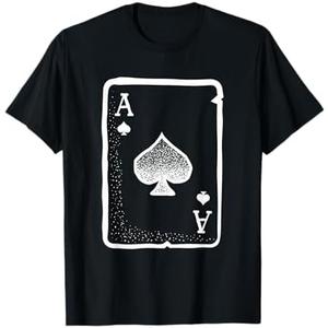 Ace of Spades Poker Playing Card Halloween Costume T-Shirt T-Shirt, Size M