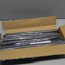 Drapery Window Curtain Rods-1 Inch Adjustable Heavy Duty Curtain Rod With Brackets. 66 to 120 Inch,Black (66-124)