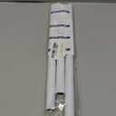 White Tension Curtain Rod for Windows 28 to 48 inch, Adjustable Expandable Pressure Spring Curtain Rod No Drilling, 7/8" Curtain Rod for Bedroom Doorway Closet Door