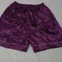 Women Silk Satin Pajamas Set Short Sleeve Button-down Sleepwear Loungewear Charm XL
