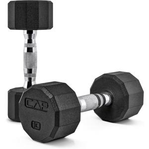 CAP Barbell Coated Dumbbell Weight | Multiple Options Pairs & Sets