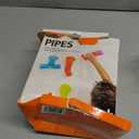 Boon Pipes Toddler Bath Toys  Interactive Toddler Sensory Toys  Suction Bath Toys for Hand Eye Coordination and Fine Motor Skills  Multicolored  5 Count Ages 12 Months and Up