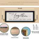 comurdyo And So Together They Built a Life They Loved Wall Sign Decor 16"6" Above Bed Master Bedroom Wood Framed Hanging Wall Art (Black)