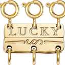 kcctoo Necklace Layering Clasp Womens Jewelry Separators 18K Gold and Silver Magnetic Multiple Necklace Clasp for Women Layered Look