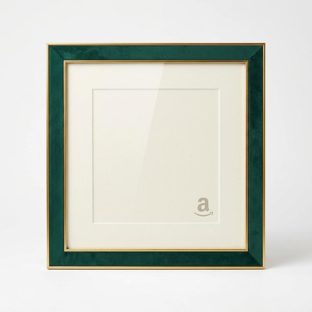 Modern Lightweight Solid Wood Multiple Photo Frame Desktop Decoration for Home, Bedroom, Office, Living Room (Color : Golden Green, Size : 10") (Golden Green, 7")