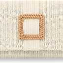 Emprier Straw Clutch Purses for Women Summer Beach Bag Raffia Crossbody Purse Woven Envelope Handbag