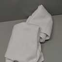 Simplebrand Ava Pure White Curtains for Bedroom 63 Inch Length 2 Panels Set, Light Filtering Window Treatment, Light Filtering Curtain Drapes, Soft Casual Rod Pocket Privacy Curtains, W40 x L63 Inch