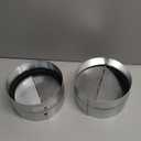 QWORK Draft Blocker 6 Inch Damper Stopper Duct Damper Backflow Preventer 2 Pack Inline Built-in Fan Vent Ventilation Vent Deflector