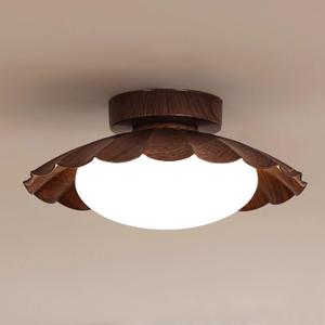 MCM Style Semi Flush Mount Ceiling Light for Kitchen Entryway, 13.78 Inch
