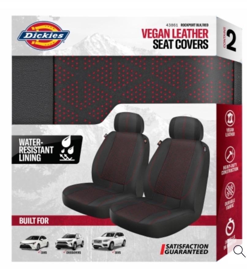 Dickies® Seat Covers - Rockport Black Red