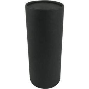 WENPACK Paperboard Tube With Lid Round Cardboard Box Container (3.22" D*6.62" H, black)