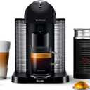 Nespresso Vertuo Coffee and Espresso Maker by Breville, Matte Black with Aeroccino Milk Frother