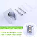 Angle Simple Shower Head Holder Wall Mount, Brass Shower Wand Handle Holder, Sprayer Bracket, Chrome