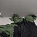 Edelqual Women's Plus Size Tankini Swimsuits Swim Dress Tummy Control Bathing Suits Two Piece High Waisted Swimwear 2025 (5X-Large Plus, Army Green and Black)