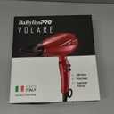 BaBylissPRO Nano Titanium Italian Volare Hair Dryer - Professional 2000 Watt Blow Dryer (Red)