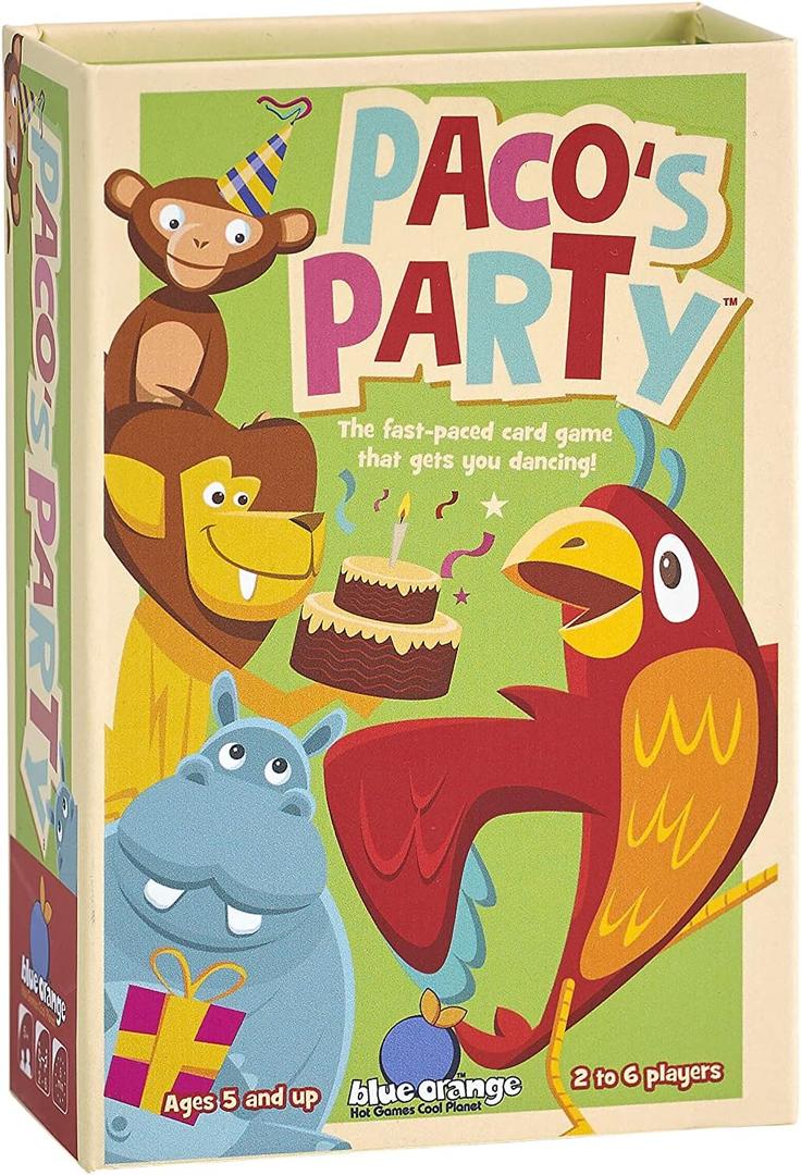 Blue Orange Pacos Party, Fun Kids Card Game - Kids and Family Game for 2 to 6 Players. Recommended for Ages 5 & Up, Pack Of 2 