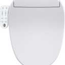 ZMJH 236 Bidet Toilet Seat Elongated - Endless Warm Water, Heated Seat & Vortex Wash, Dual Front/Rear Cleaning, Warm Air Dryer, LED Night Light, Electric-Powered (Elongated)