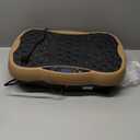 Vibration Plate Exercise Machine, Health & Fitness Full Body Vibration Platform, Portable Vibration Plate Platform for Weight Loss Home Fitness, Lymphatic Drainage, w/Resistance Bands+Remote (Gold)