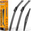 AUTOBOO 26"+17" Windshield Wipers with 14" Rear Wiper Blade Replacement for Subaru Forester 2019 2020 2021 2022 2023 2024 2025-2026 -Original Factory Quality (Pack of 3)